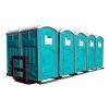 10 toiletter på containerramme