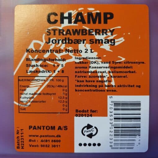 Champ Strawberry Slushmix